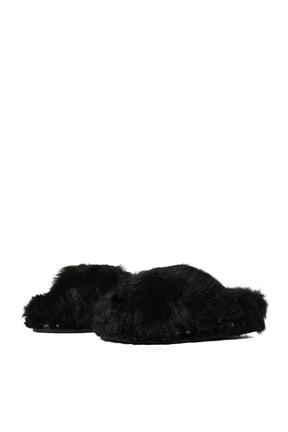 TOGA VIRILIS BLACK MOUTON FUR / BLK BLK