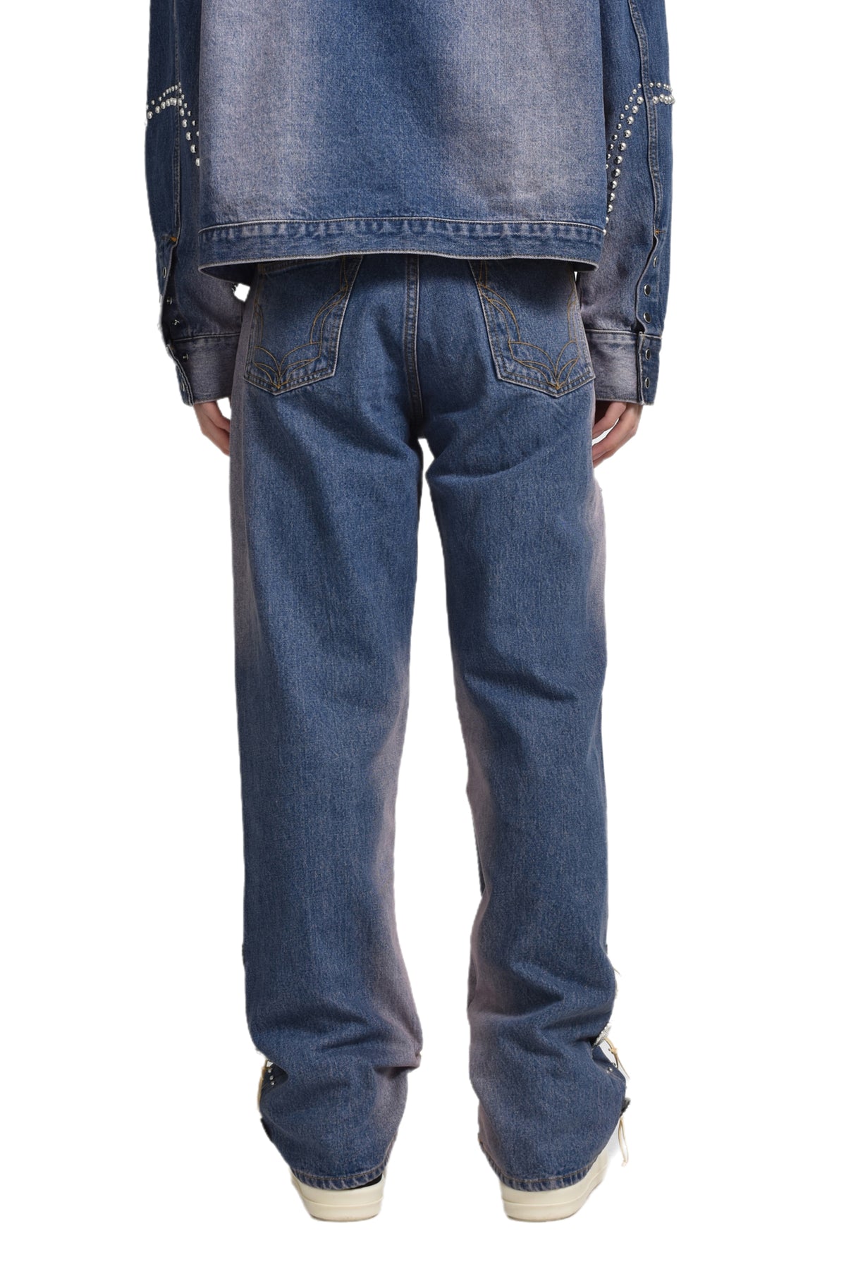 WESTERN STUDS DENIM PANTS / SKY IND