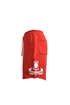 S.S.E LOGO SWEAT SHORTS / RED