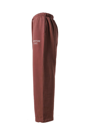 HEAVY FLEECE RELAXED SWEATPANT / CRIMSON