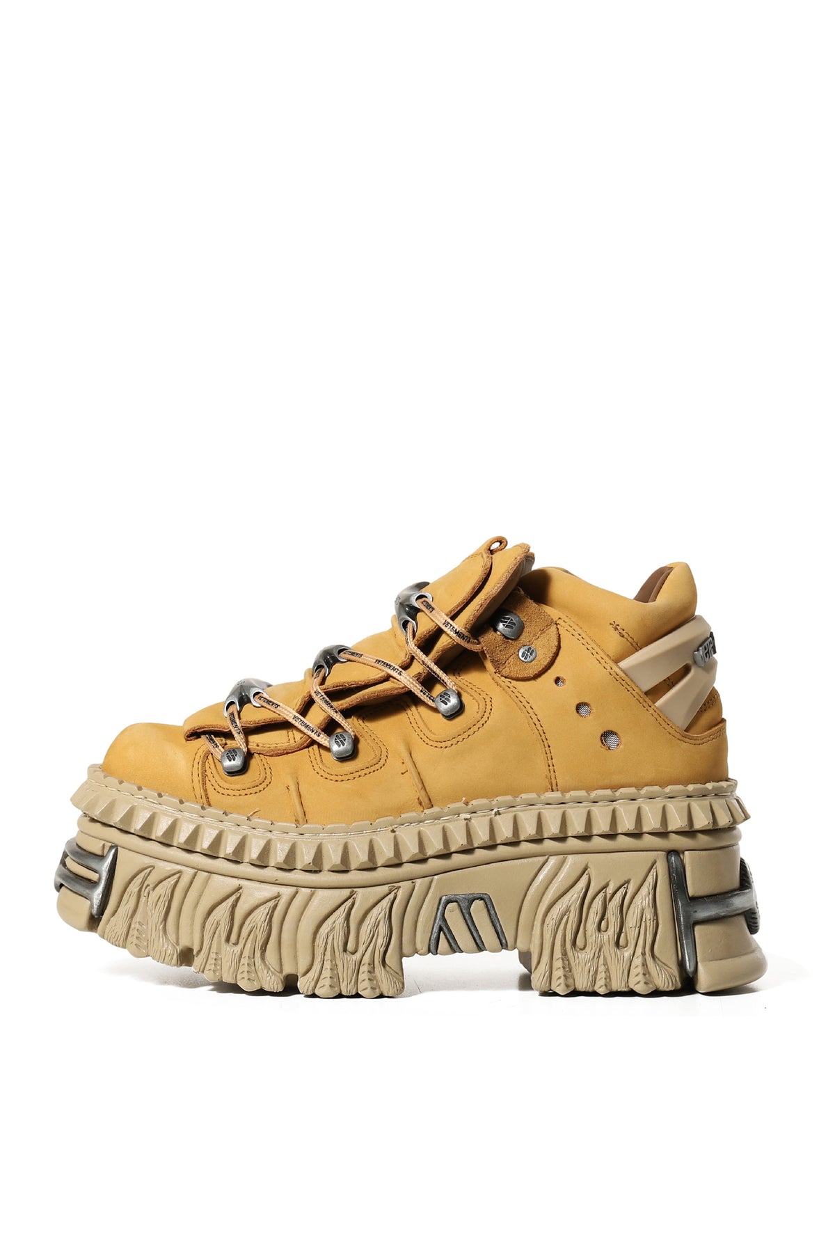 VETEMENTSXNEWROCK PLATFORM SNEAKERS / CAMEL