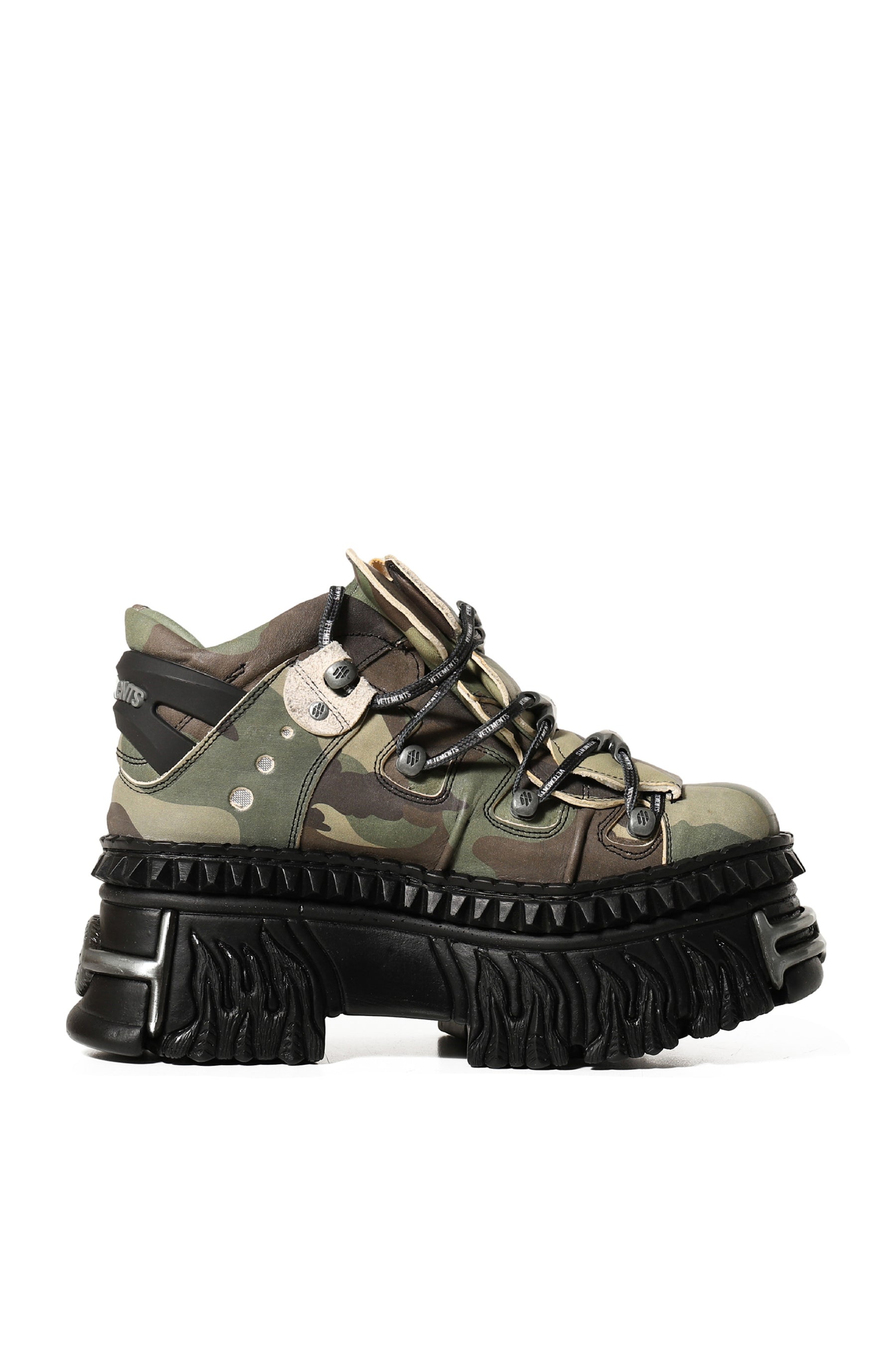 VETEMENTSXNEWROCK PLATFORM SNEAKERS / CAMO