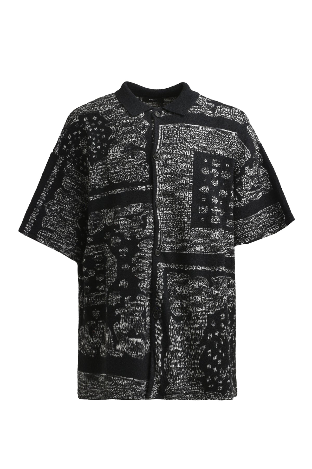 BR PAISLEY SS SHIRT / BLK