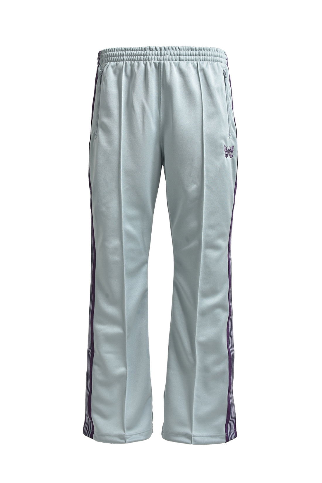 BOOT-CUT TRACK PANT - POLY SMOOTH / B-SAX