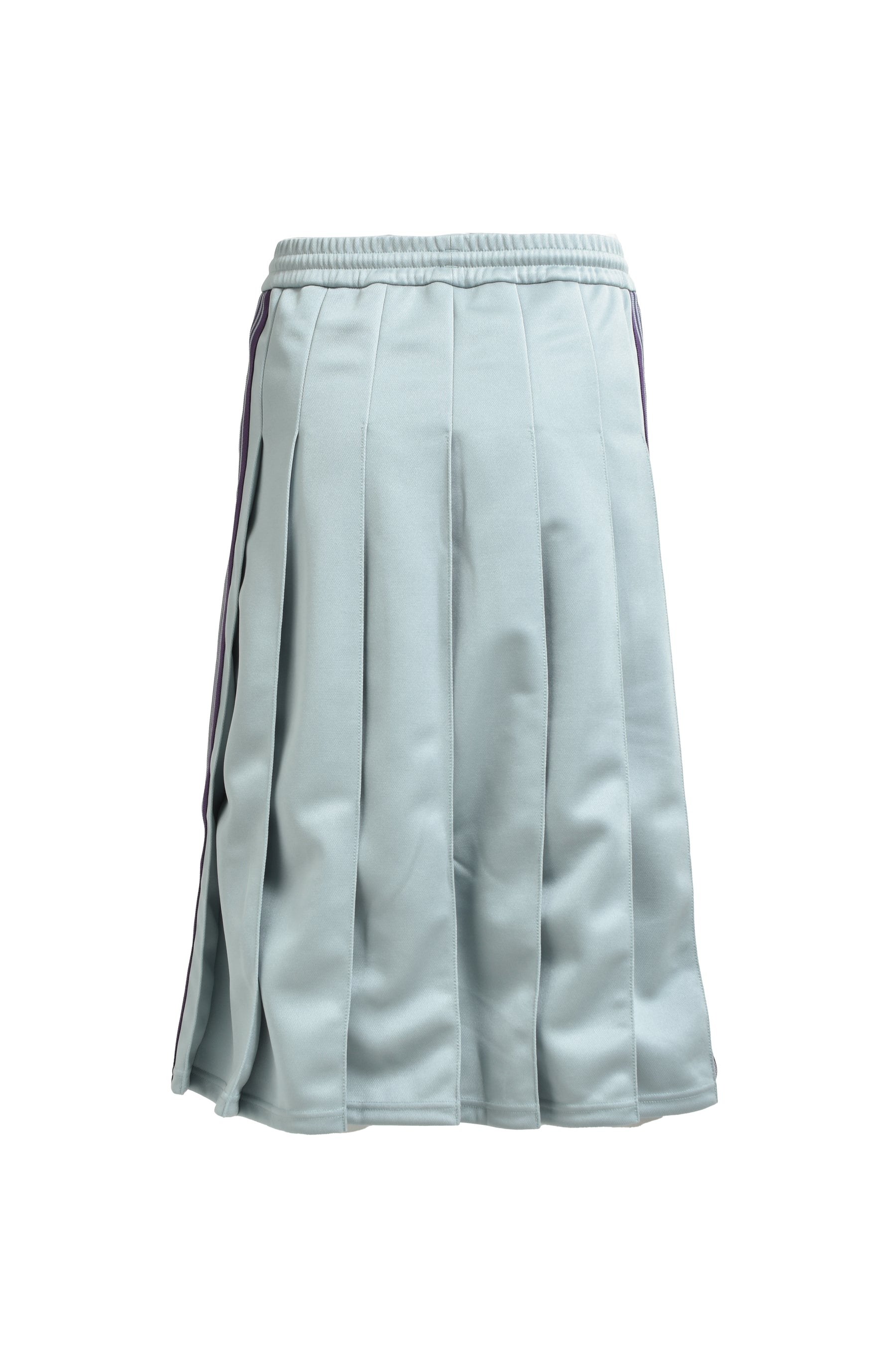 PLEATED TRACK SKIRT - POLY SMOOTH / B-SAX