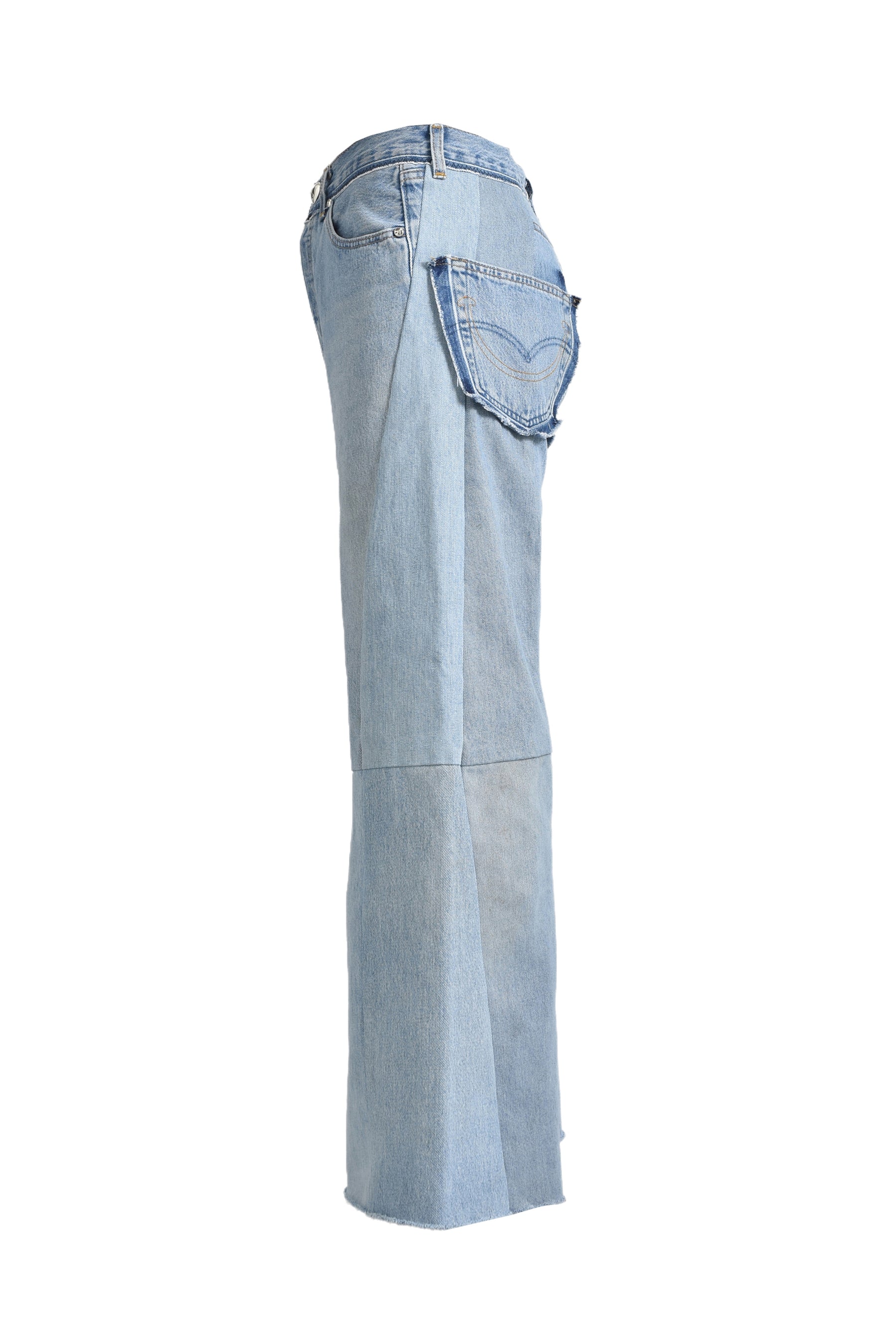 WIDE FLARE DENIM / BLU