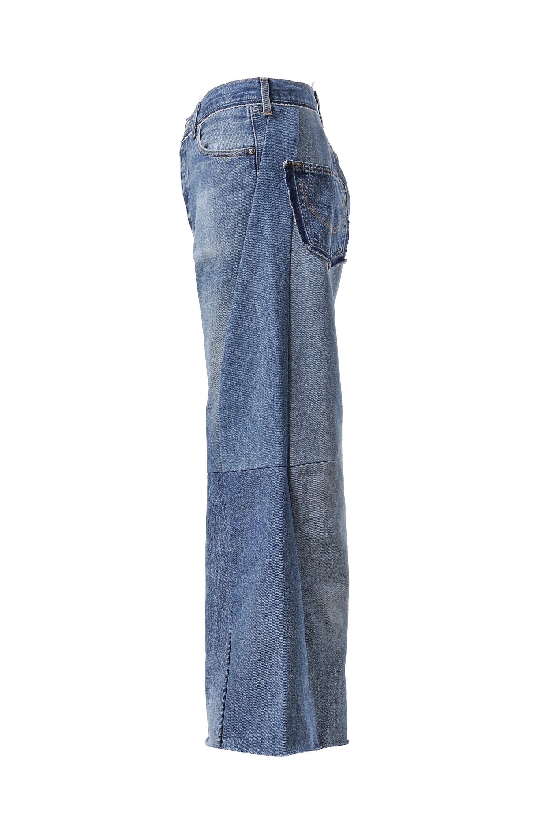 WIDE FLARE DENIM / BLU