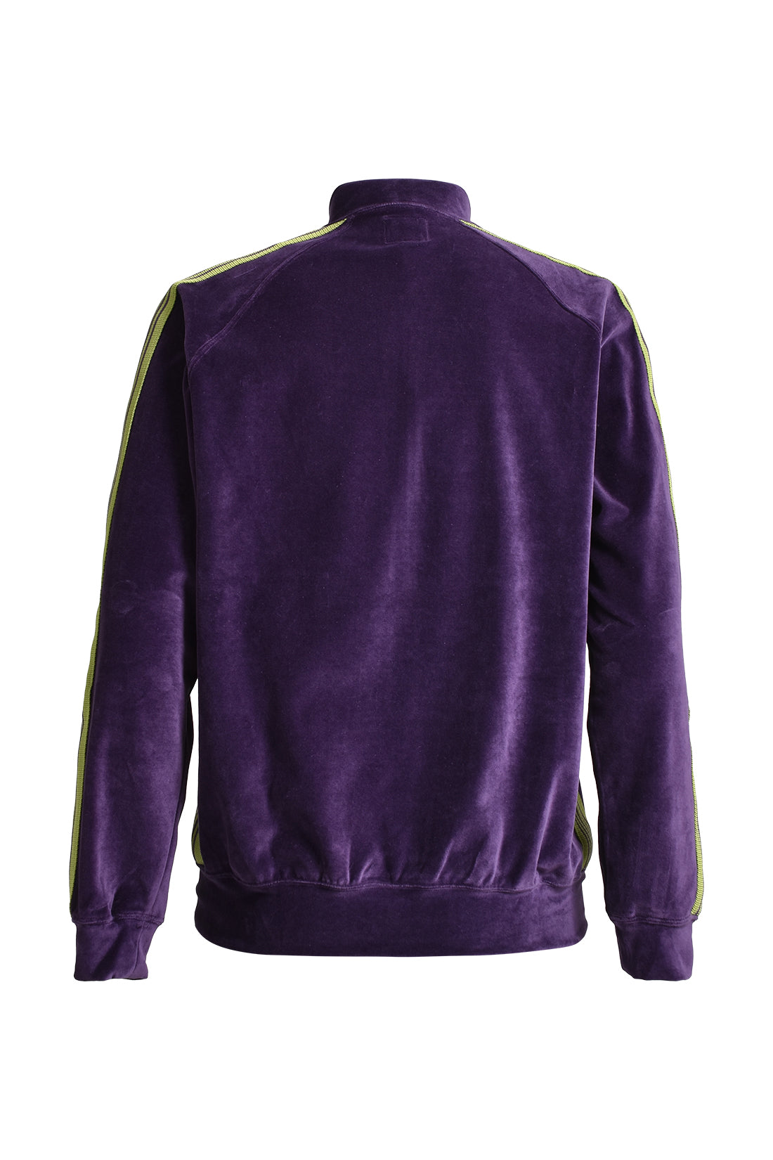 RIB COLLAR TRACK JACKET - C/PE VELOUR / A-PPL