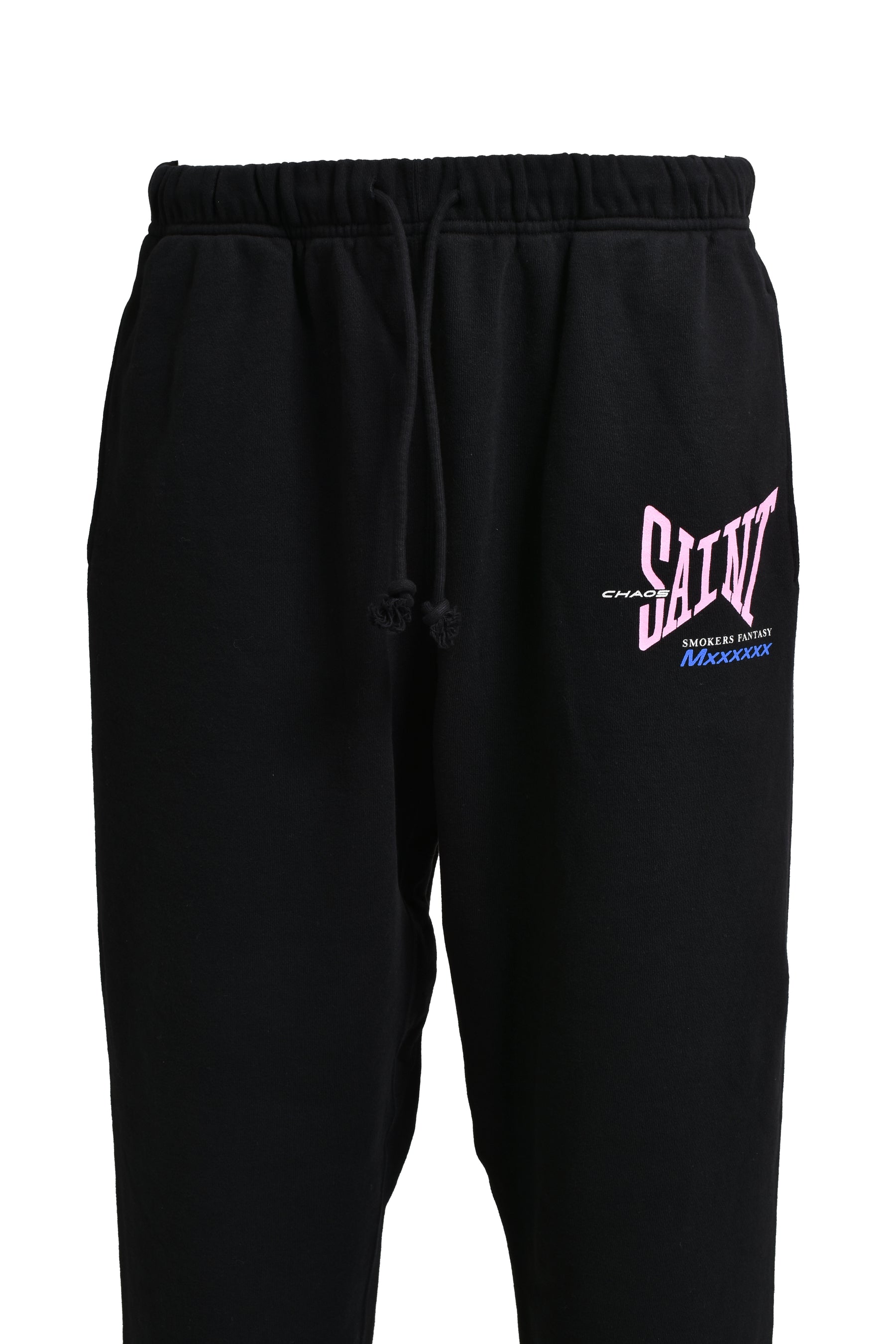 SWEAT PANTS/RIBON SAINT / BLK