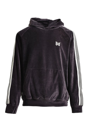 TRACK HOODY - C/PE VELOUR / B-CHA