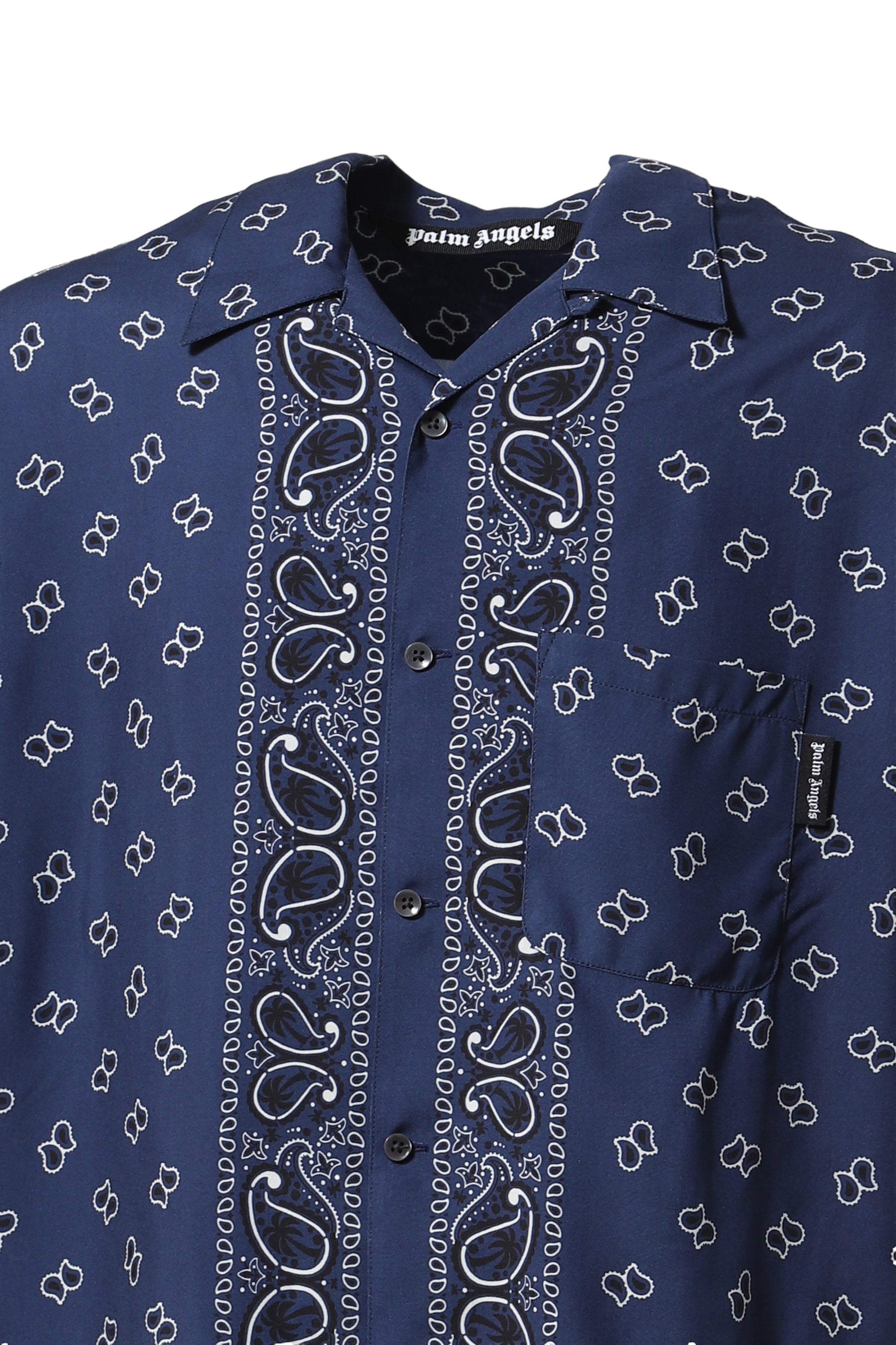 PAISLEY BOWLING SHIRT / NVY BLU NVY