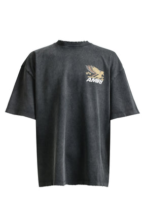 VINTAGE PEGASUS OVERSIZED TEE / BLK