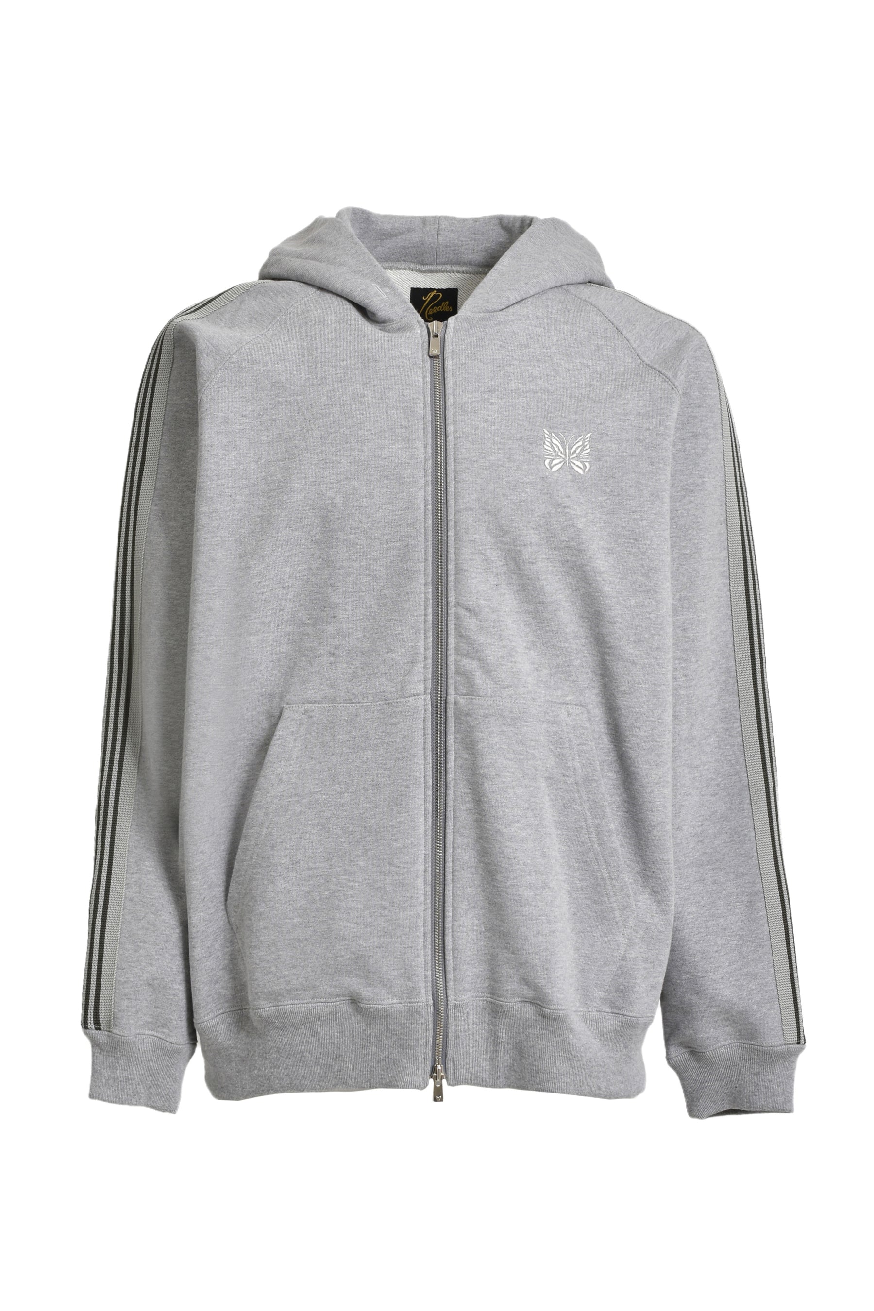 ZIPPED TRACK HOODY - COTTON JERSEY(EXCLUSIVE) / GRY