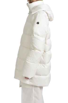 HOODED CYCLOPIC COAT / MILK