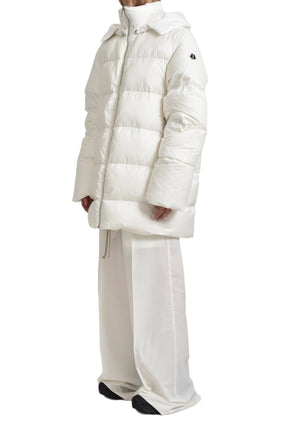 HOODED CYCLOPIC COAT / MILK