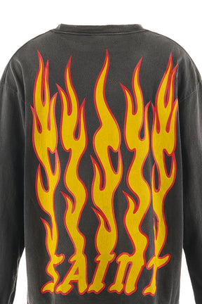 LS TEE/SOUL ON FIRE / BLK