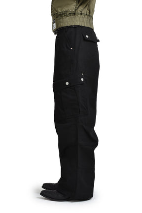 WAYEN MILITARY CARGO PANTS / BLK