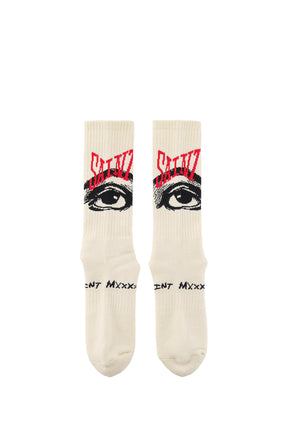 SOCKS/EYE/ECRU / ECRU