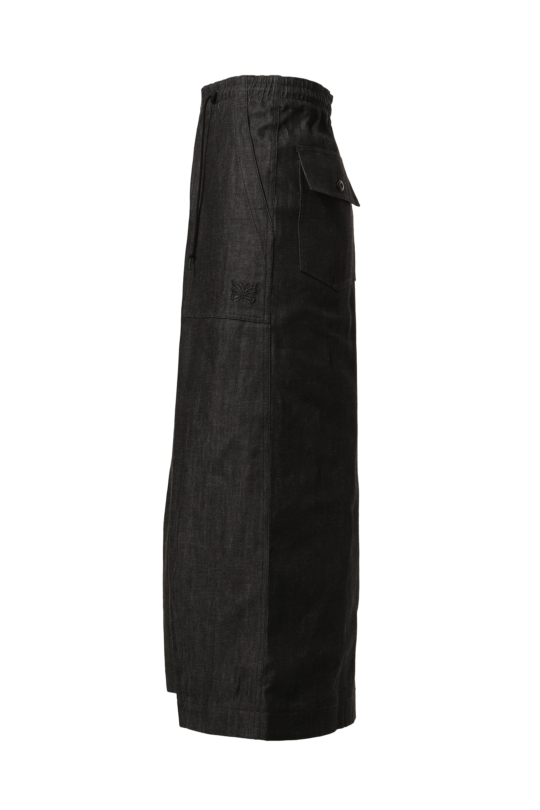 STRING FATIGUE SKIRT- 8OZ DENIM(EXCLUSIVE) / BLK