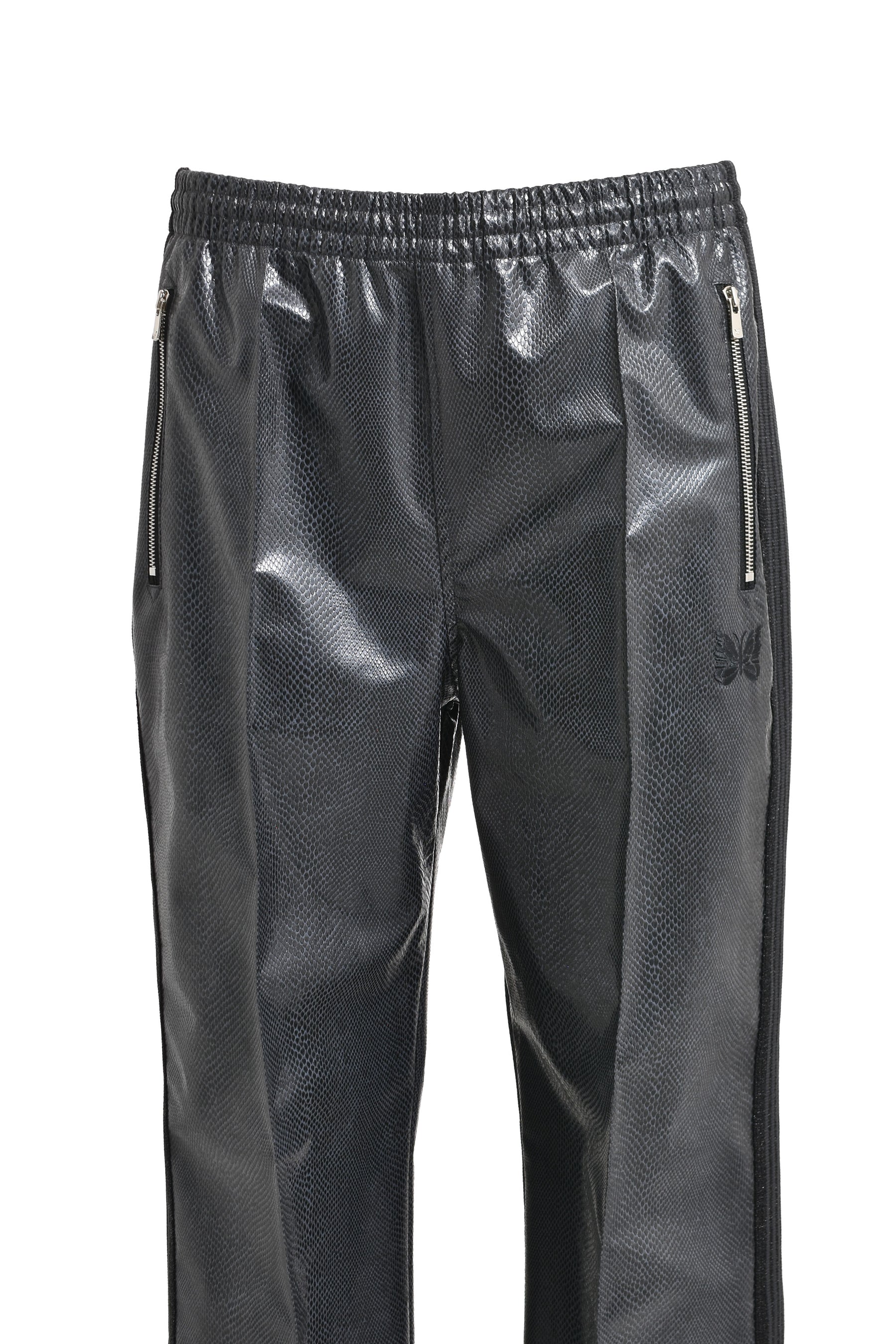 TRACK PANTS - SYNCETIC LEATHER (EXCLUSIVE) / BLK