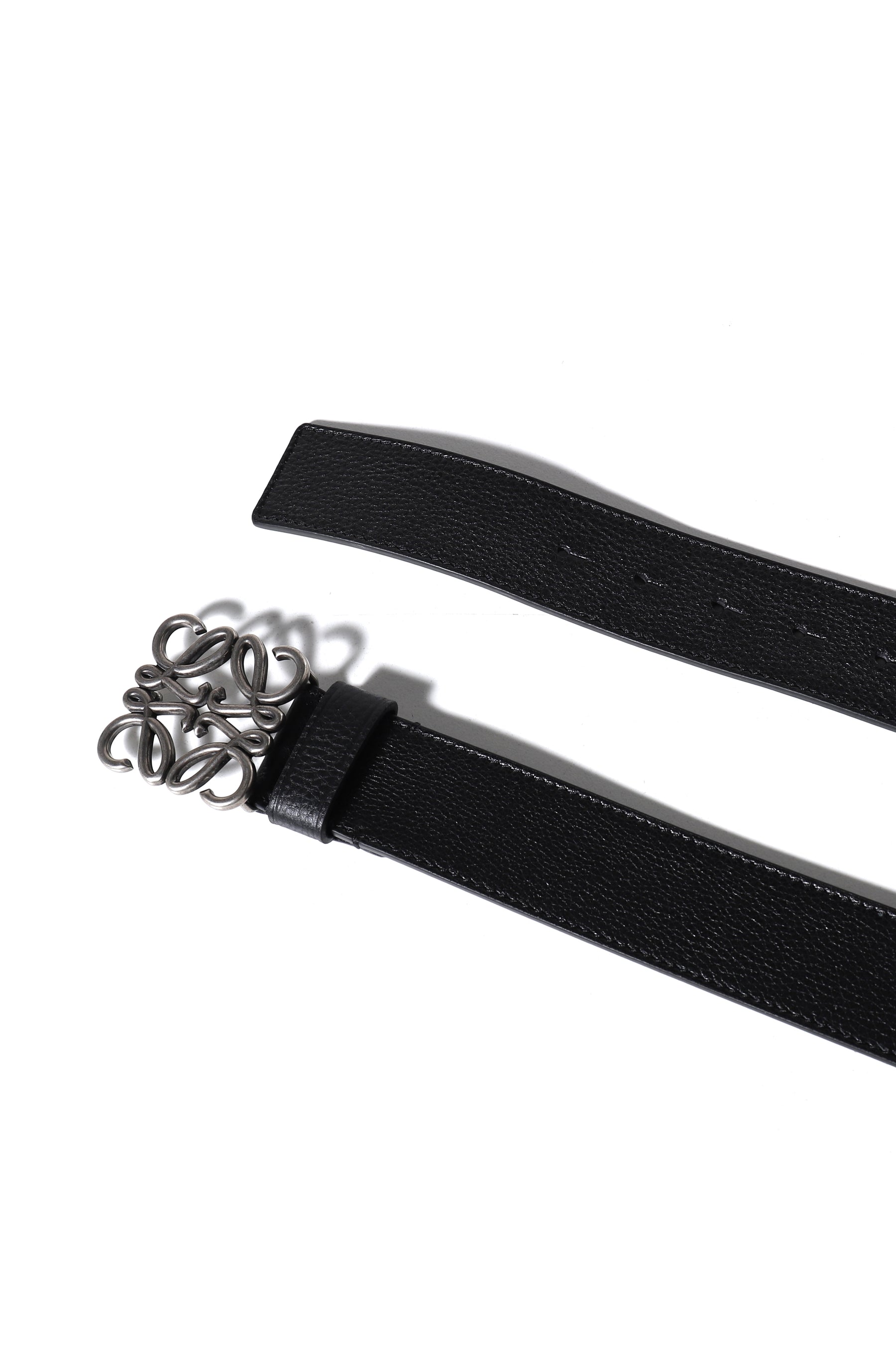 CHUNKY ANAGRAM BELT 4CM / BLK