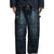 DOUBLE KNEE DENIM PANTS / BLU