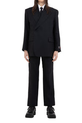 "JEROME" OVER SHOULDER TAILORED JACKET / BLK