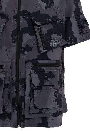 CAMO CARGO SHIRTS / BLK CAMO