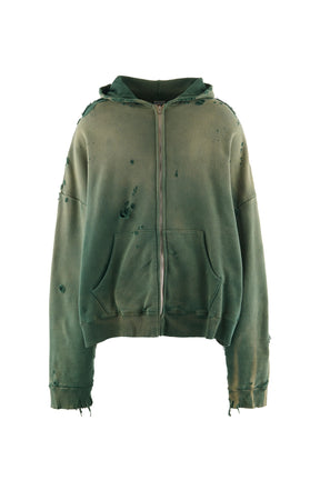 HOODIE/DBL-FC ZIP / GRN