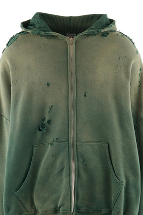 HOODIE/DBL-FC ZIP / GRN