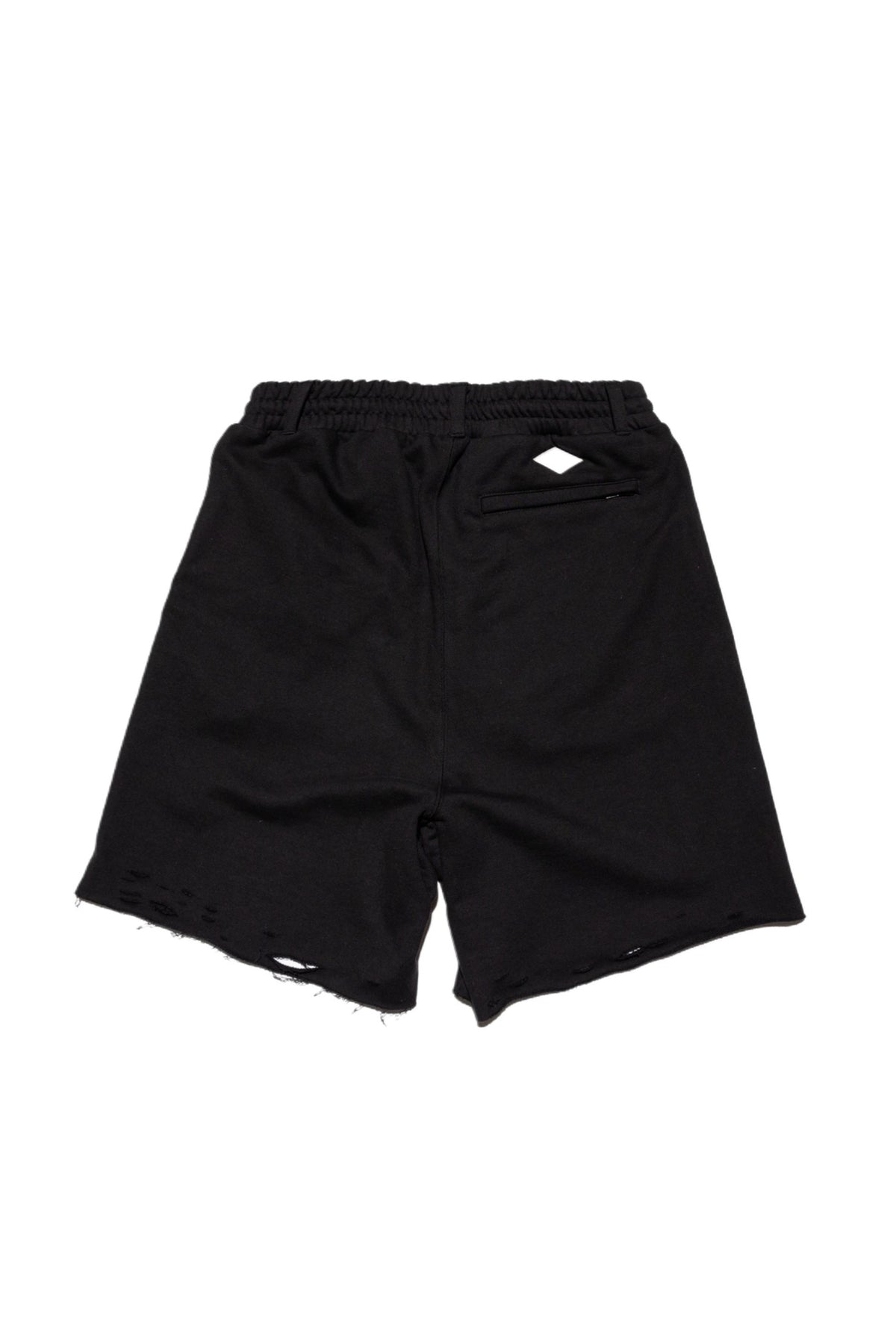 COTTON DESTROYED SHORTS (Exclusive) / BLK