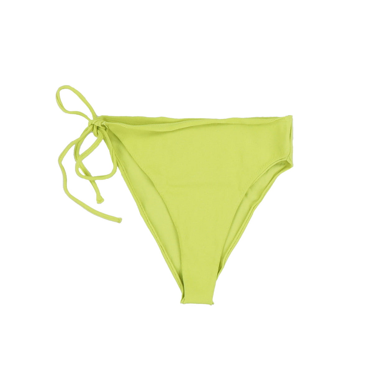 KNIT WRAP BIKINI BOTTOM / LIME