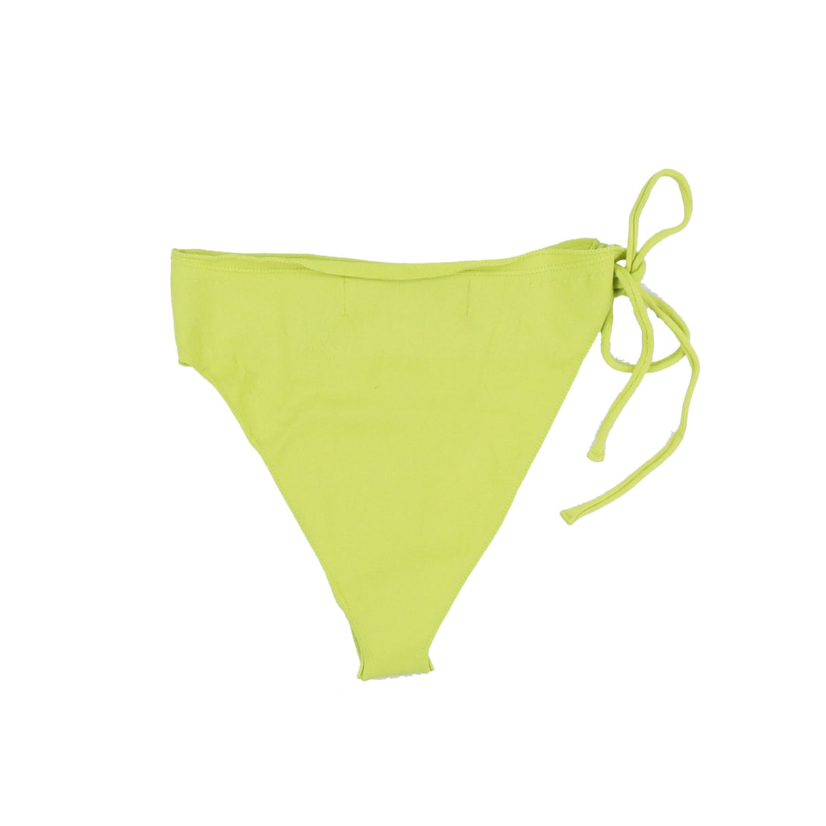 KNIT WRAP BIKINI BOTTOM / LIME