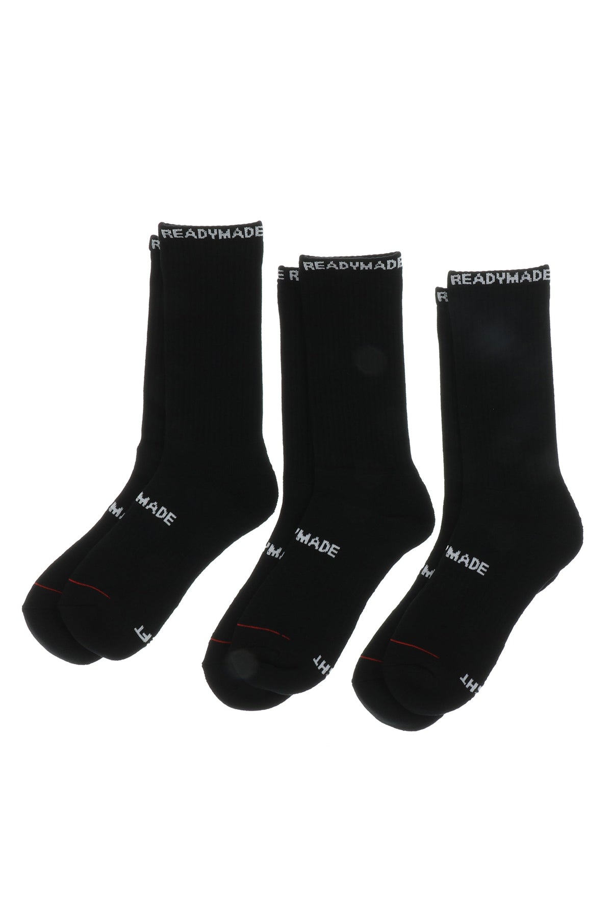 READYMADE 3P CREW SOCKS / BLK