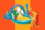 Bring the waterpark to your backyard with the Inflatable Dinoland Kiddie Pool, now under $50 at Walmart