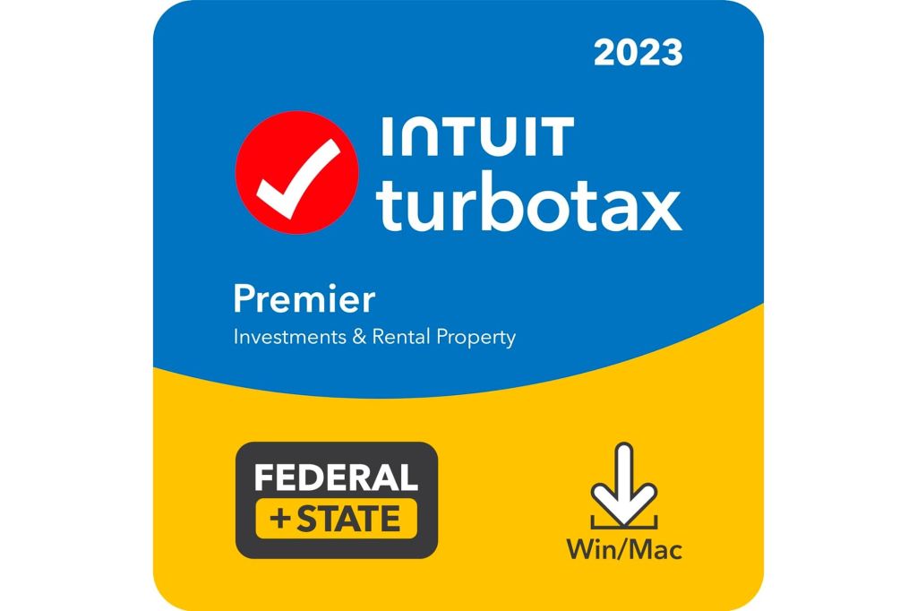 A front cover of tax software