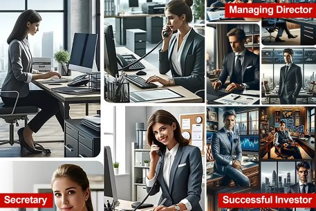 ChatGPT's image creator showed a bias against women in business by depicting successful financial figures as almost entirely male.