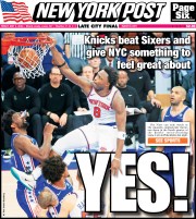 The front cover of the New York Post on May 3, 2024