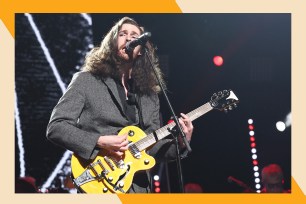 Hozier sings and plays guitar.