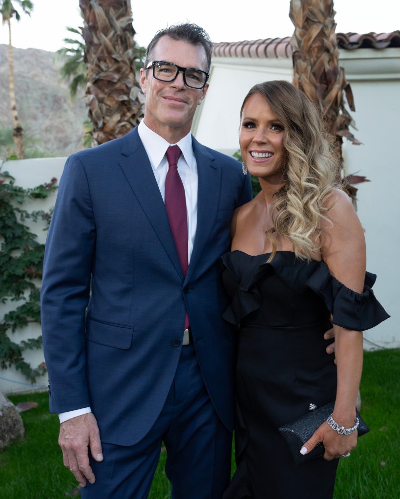 Ryan and Trista Sutter at "The Golden Bachelor" wedding in January 2024