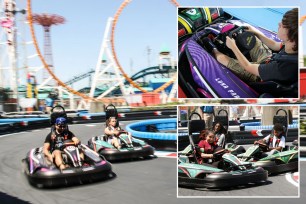 NYC's first-ever electric-powered go-karts unveiled at Coney Island's Luna Park