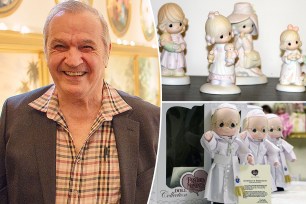 Sam Butcher, the artist who created the Precious Moments figurines depicting angelic teardrop-eyed children, has died. He was 85.