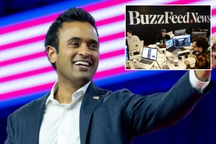 Vivek Ramaswamy and Buzzfeed sign