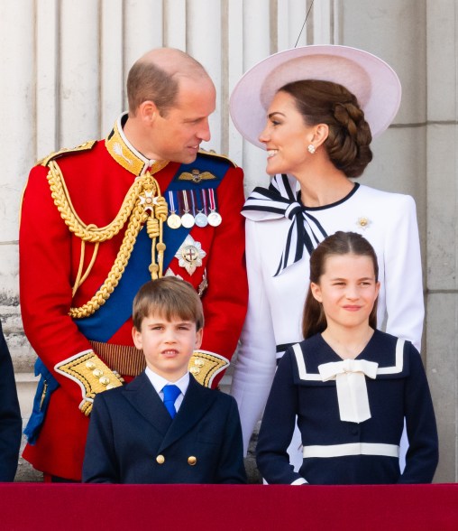 Prince William, Prince of Wales, Prince Louis of Wales, Princess Charlotte of Wales and Catherine.