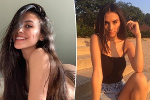 Collage of Chrysti Ane and another woman sitting on stairs