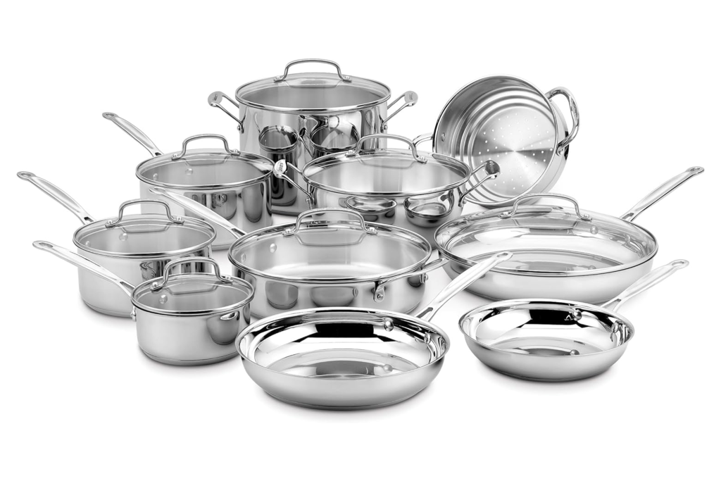 Cuisinart 17-Piece Stainless Steel Cookware Set