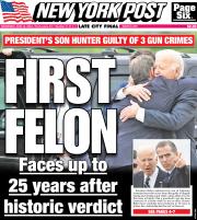 June 12, 2024 New York Post Front Cover