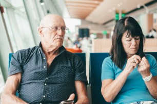 couple in airport