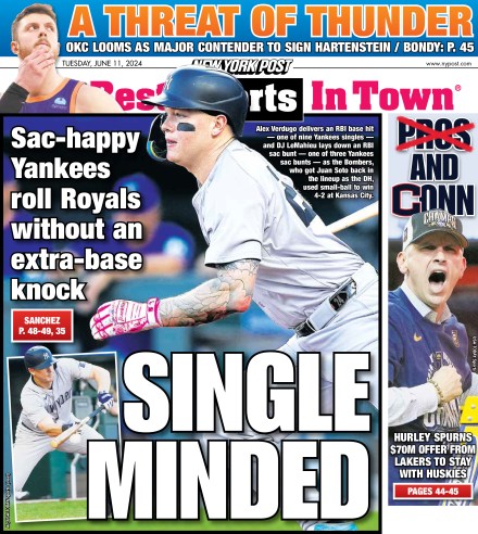 The back cover of the New York Post on June 11, 2024