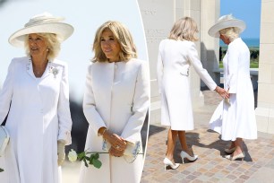 Queen Camilla with Brigitte Macron.